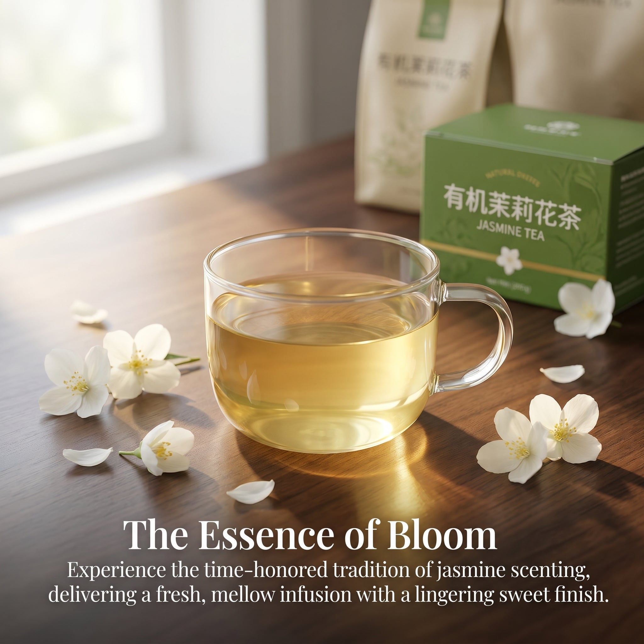 Organic Jasmine Dragon Pearl Tea - Triple Certified (USDA, EU, China) Longsheng Yuan 400g Gift Set