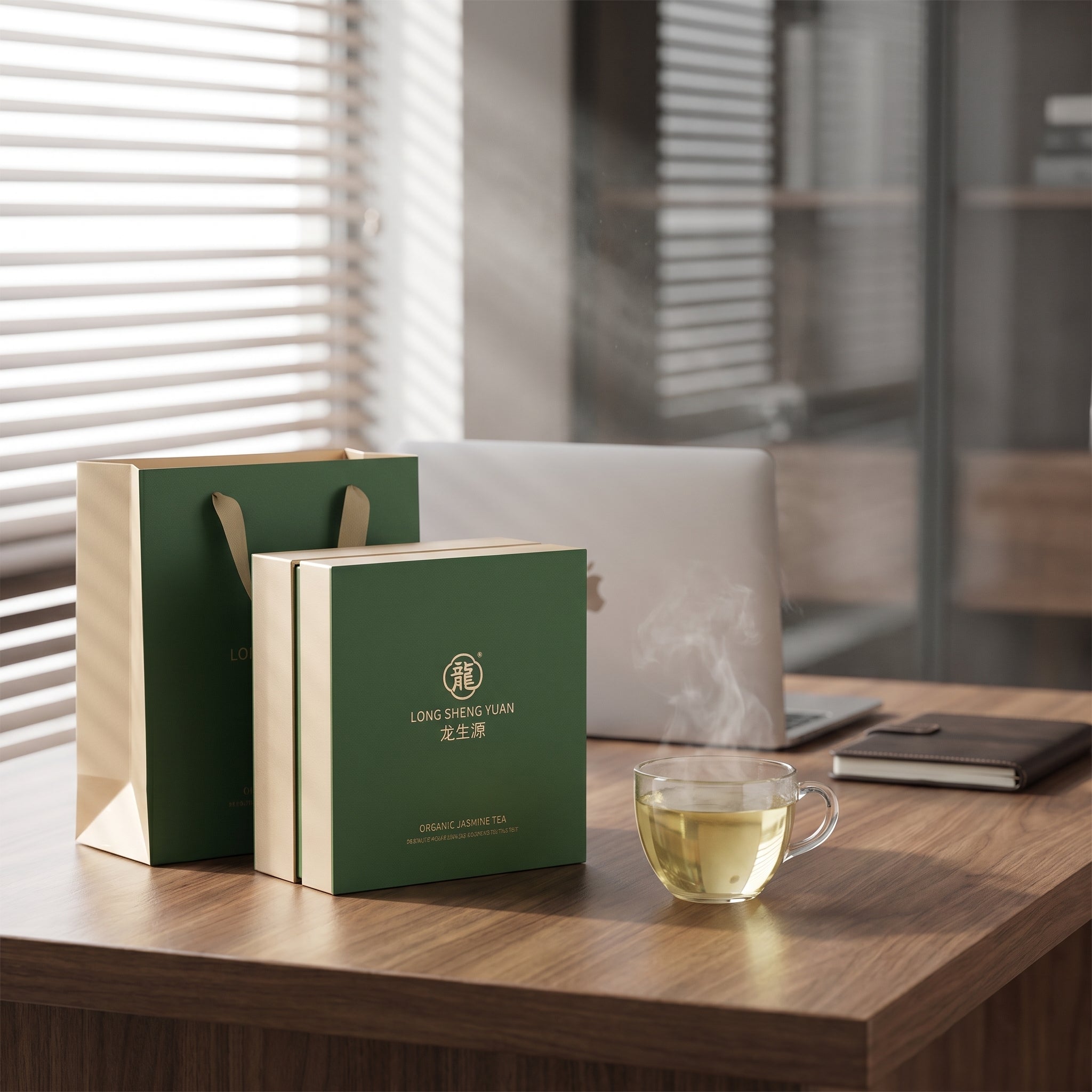 Organic Jasmine Dragon Pearl Tea - Triple Certified (USDA, EU, China) Longsheng Yuan 400g Gift Set