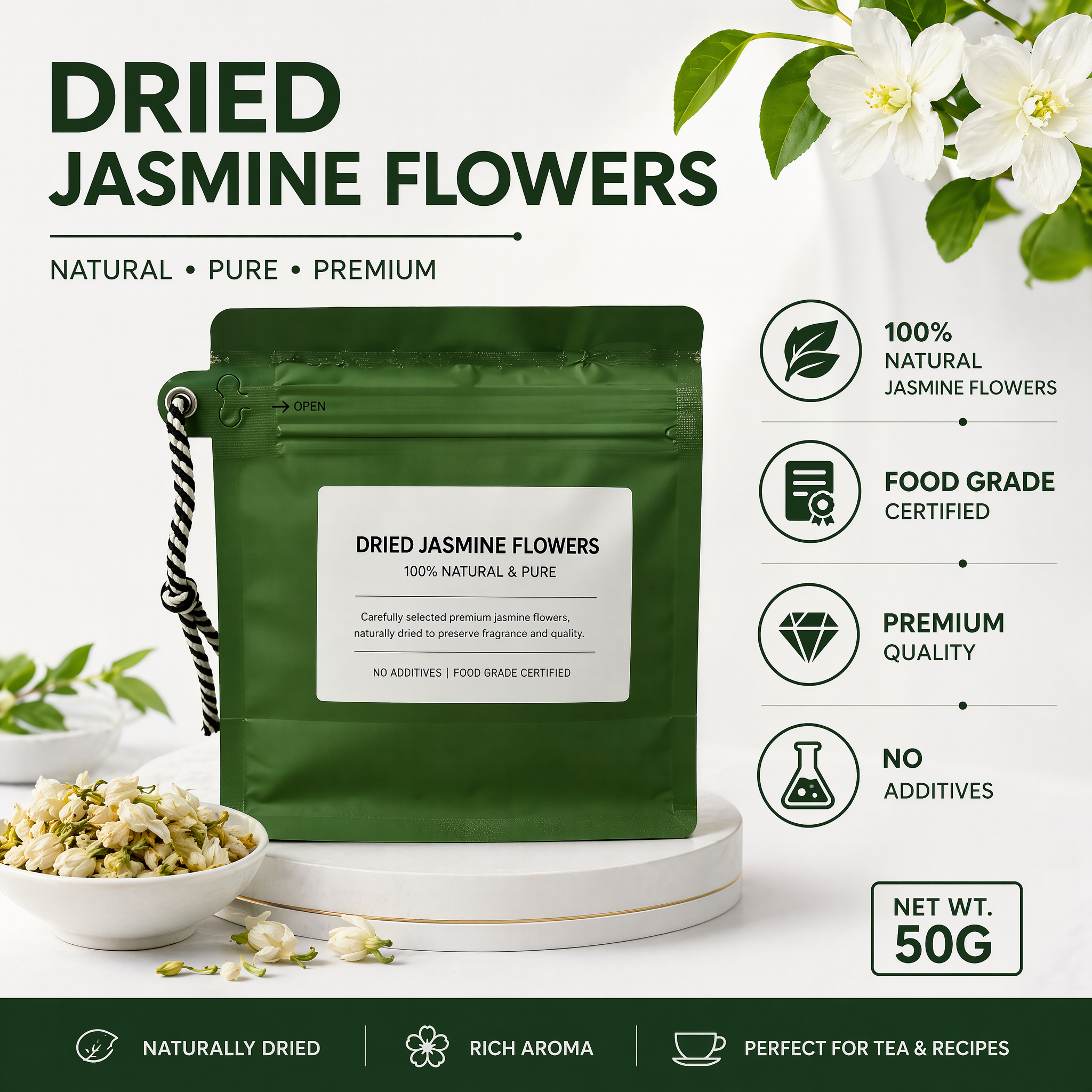 Dried Jasmine Flowers